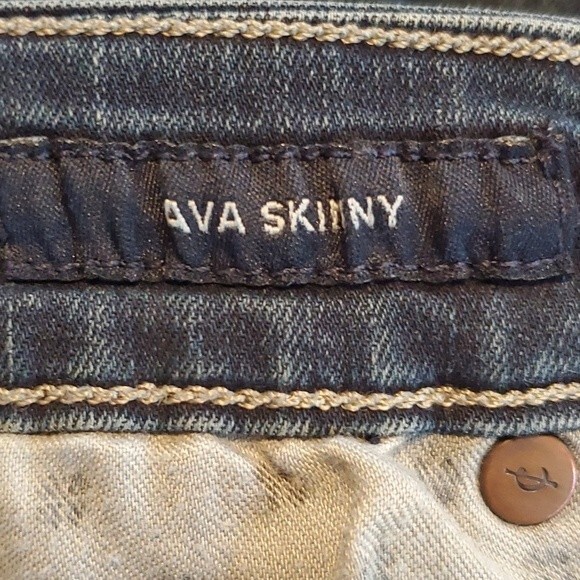 LUCKY AVA SKINNY SIZE 10 DARK WASH STRETCH HIGH RISE - Picture 7 of 11